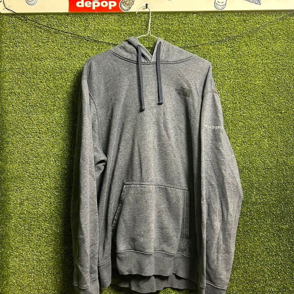 The-north-face Men's Grey and Blue Hoodie